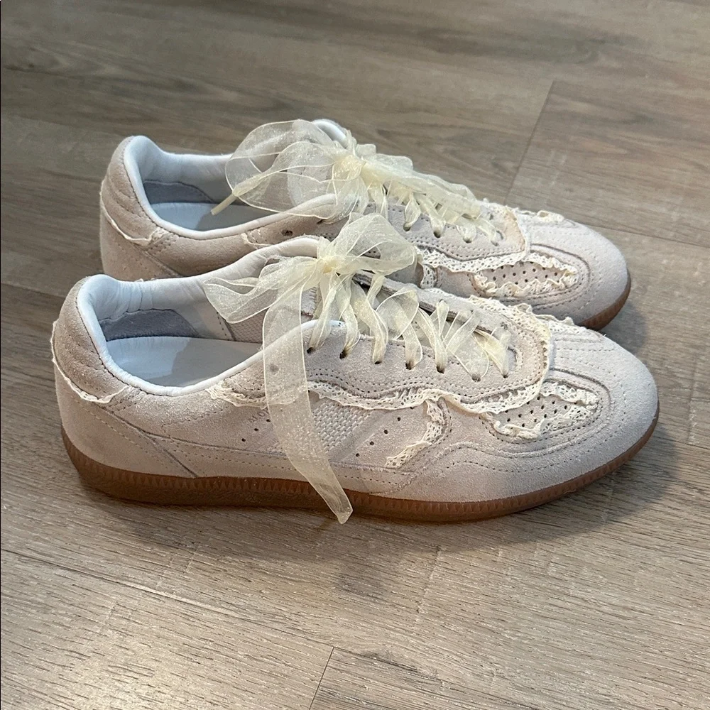 Alohas Tb.490 Rife Crochet Leather Women's Sneakers - Picture 2 of 7